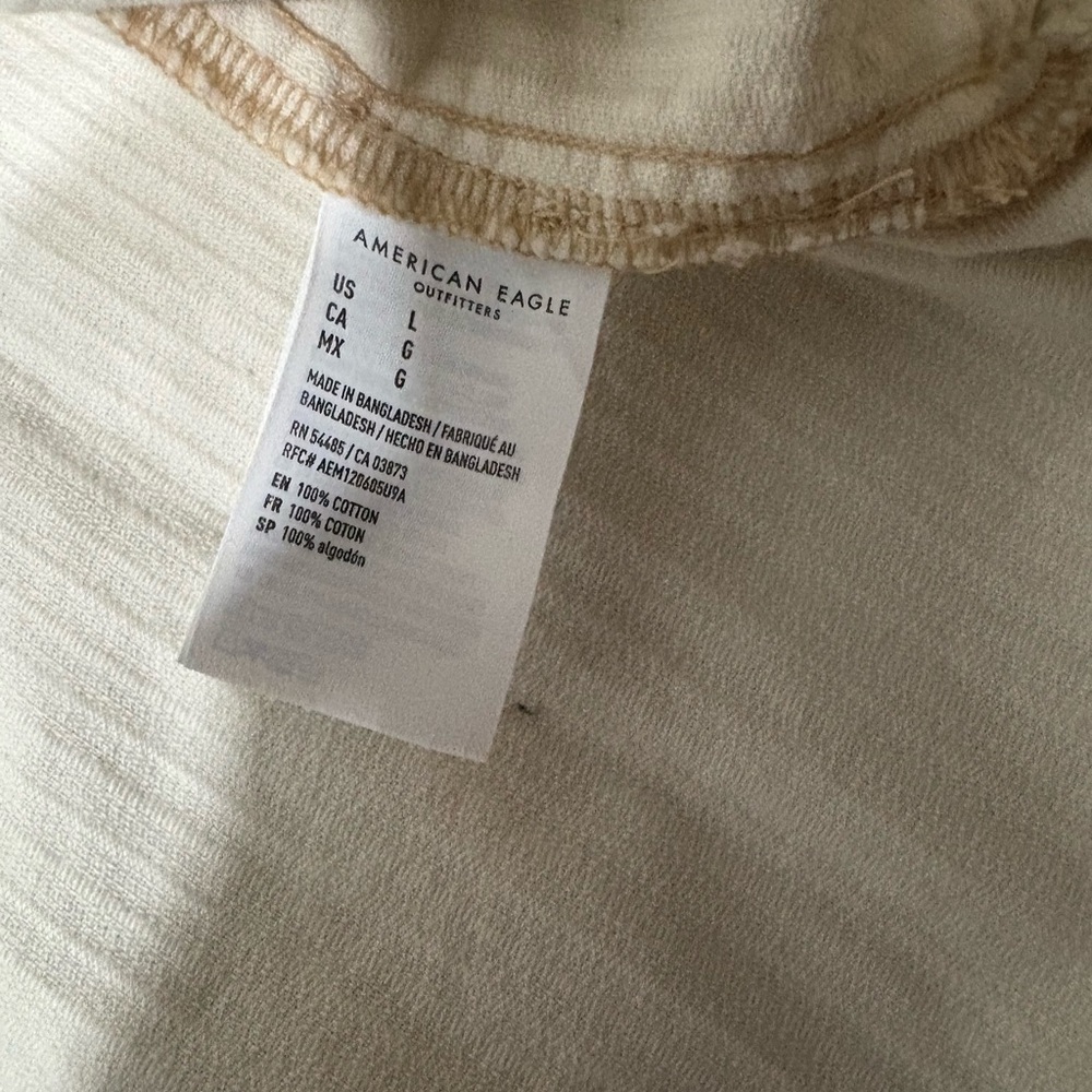 American Eagle Outfitters Cream Utility Jacket - Picture 3 of 9